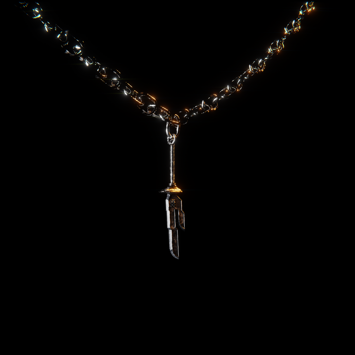 Upside down cross - necklace – forbidden alchemy